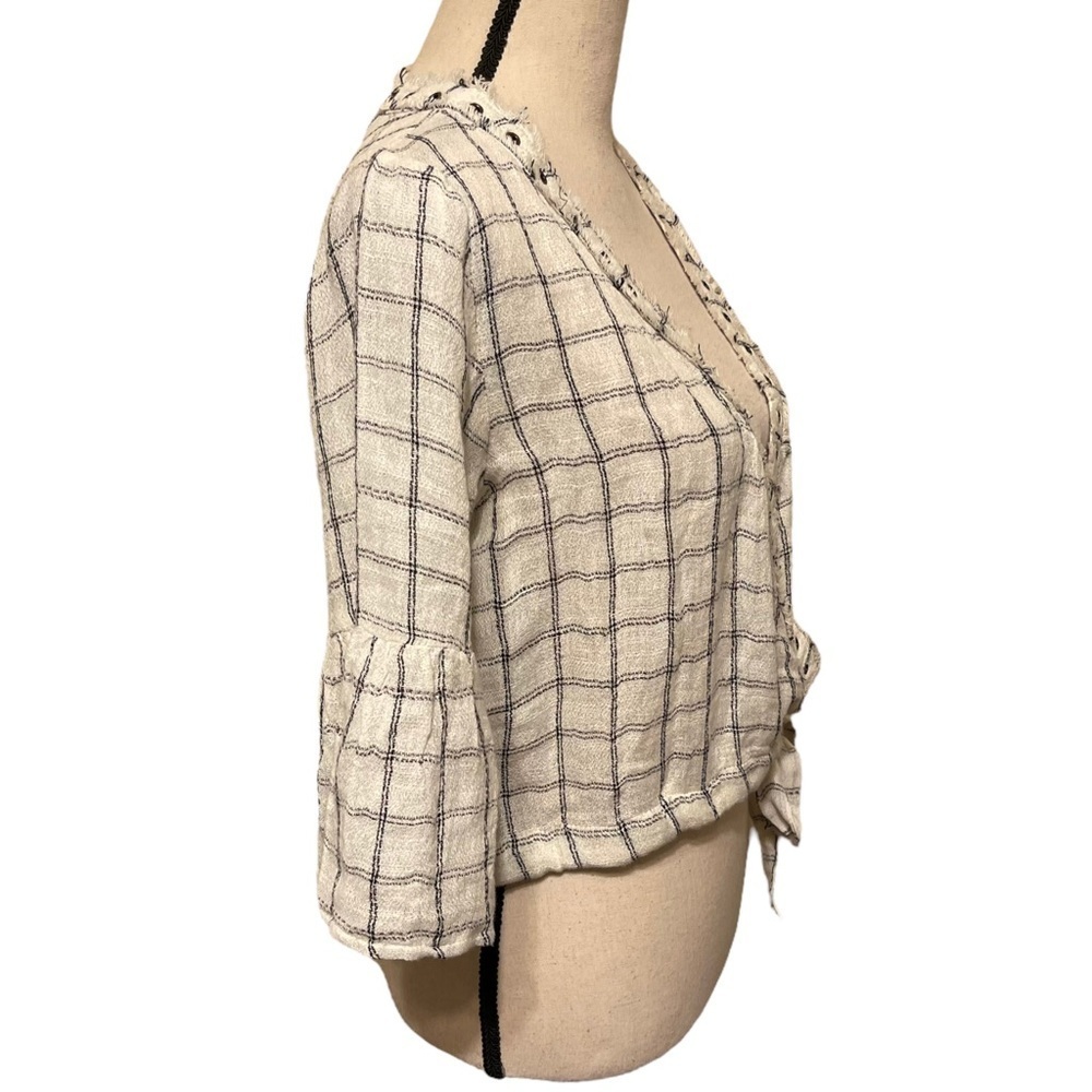 Tularosa Estelle Check Print Crossover Wrap Style… - image 6